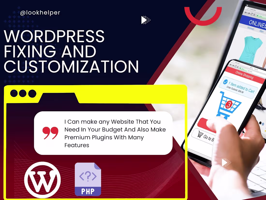Cover image for WordPress Fixing and Customization