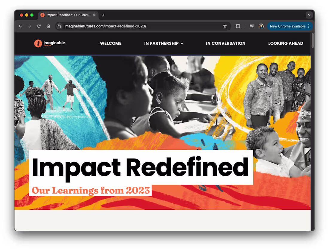 Cover image for Imaginable Futures Impact Redefined