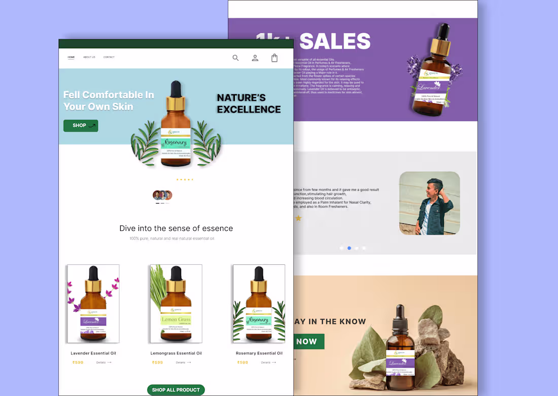 Cover image for Dive into the sense of essence.
100% pure, natural With XTRACTS 