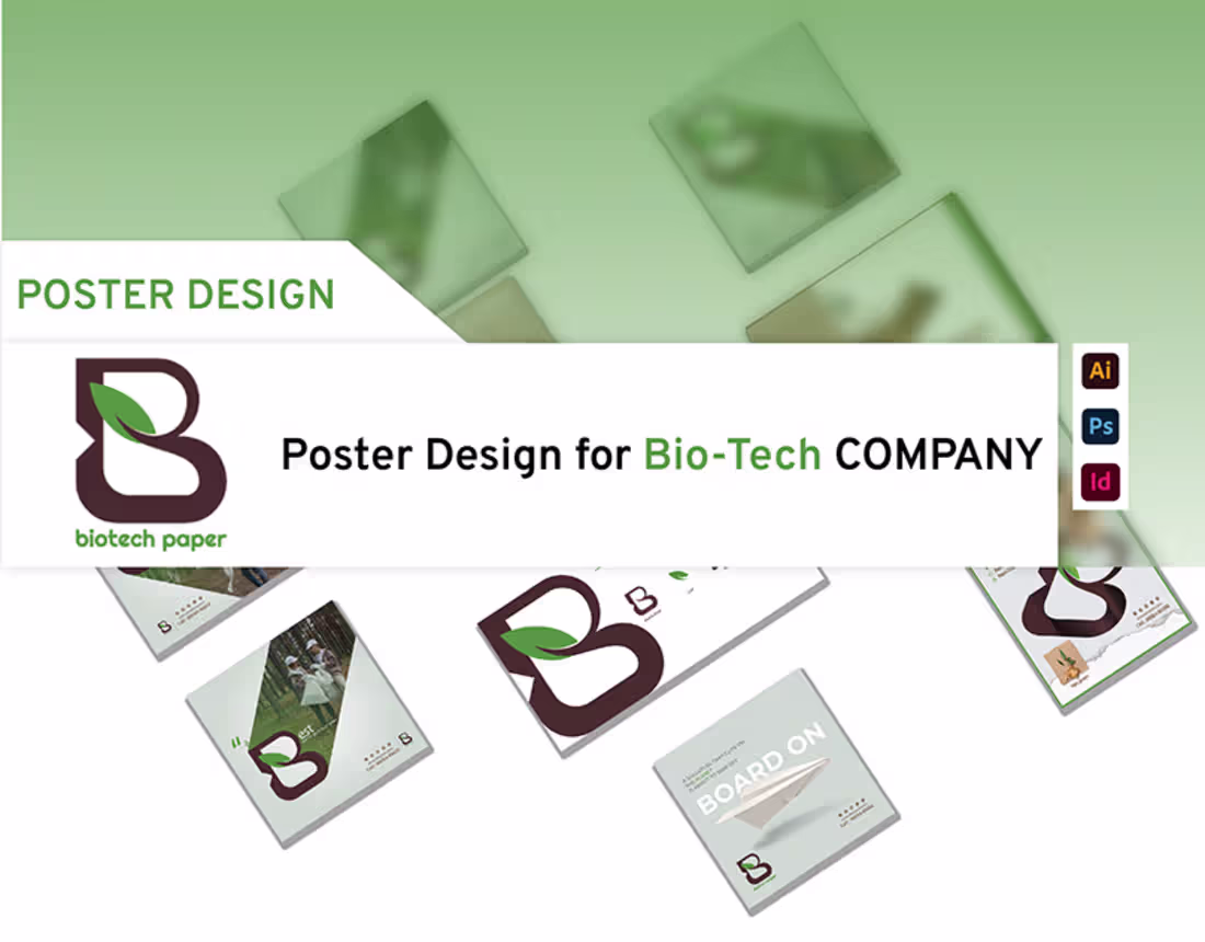 Cover image for Poster Design (Bio-tech paper) on Behance