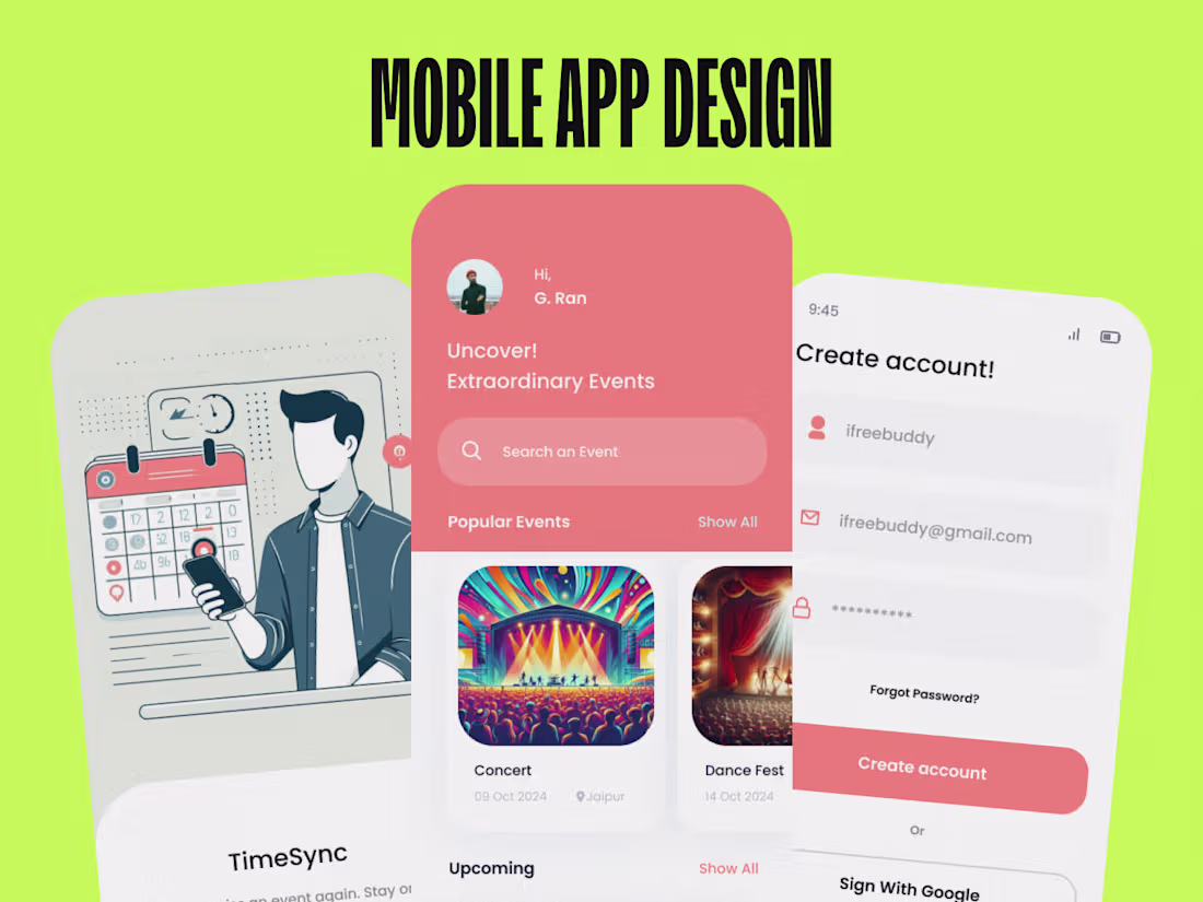 Cover image for Modern & Intuitive Mobile App UI/UX Design (iOS & Android)