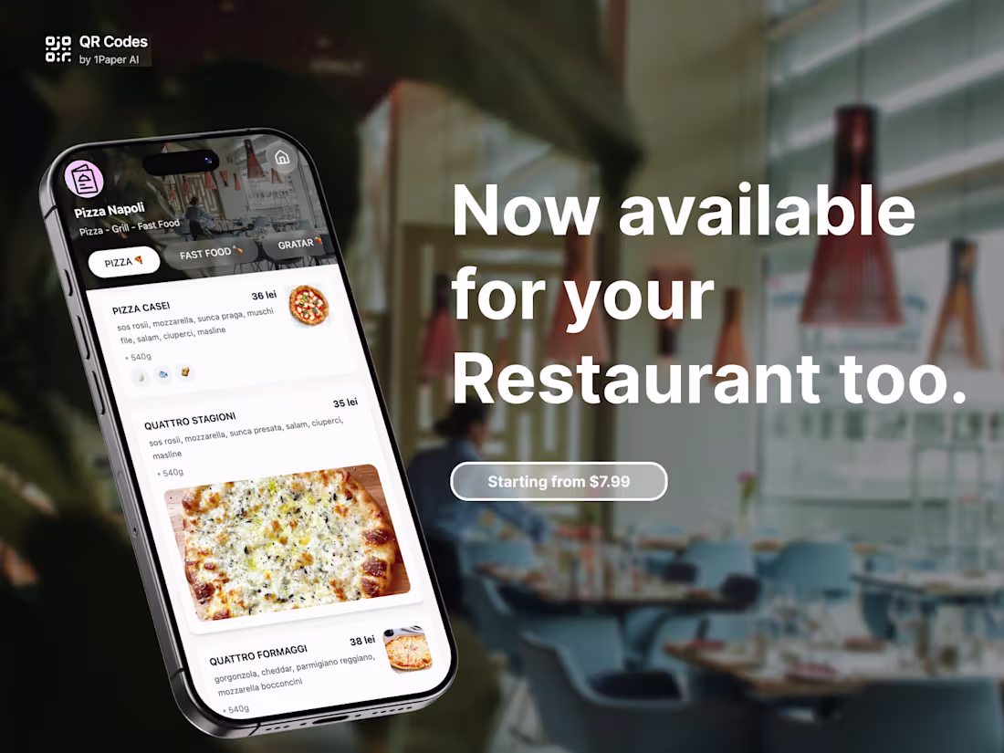 Cover image for Digital Menu & QR for Restaurants in Europe