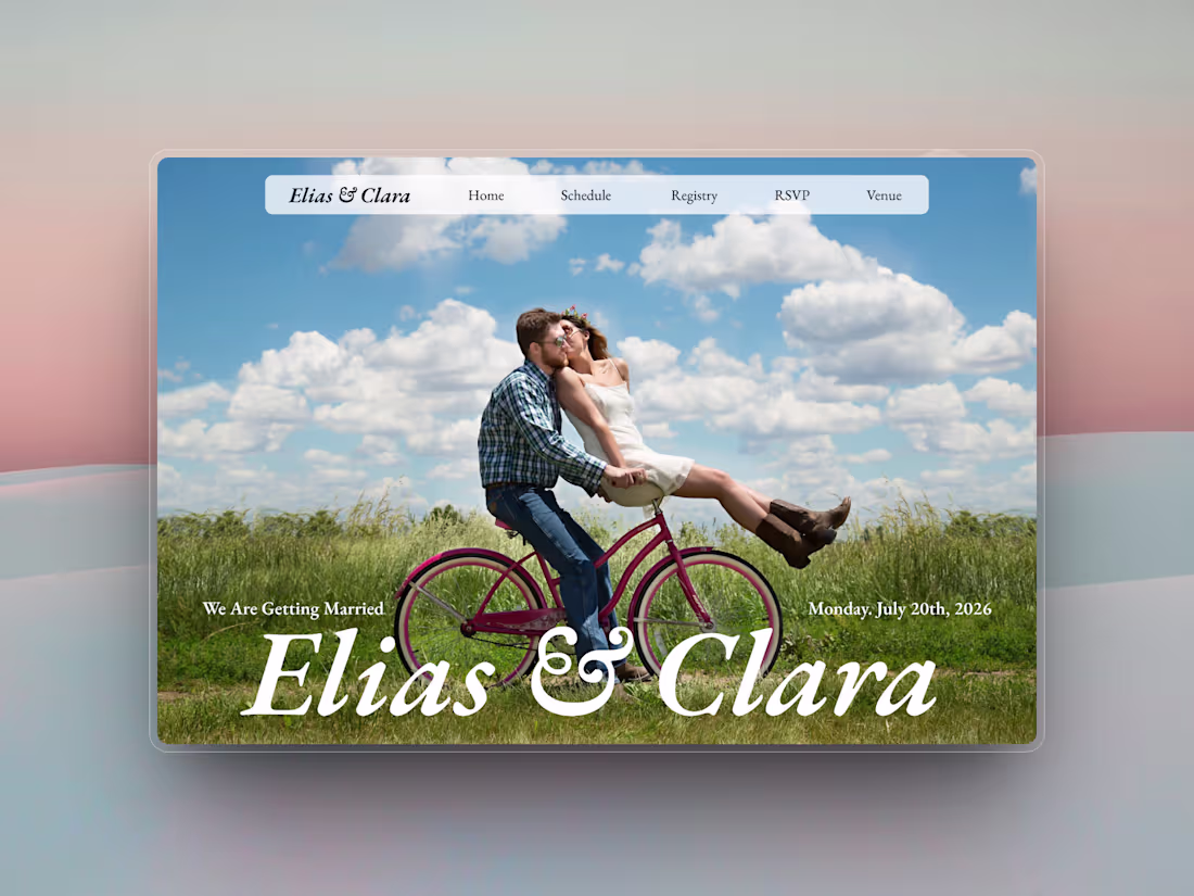 Cover image for Wedding Website in Framer