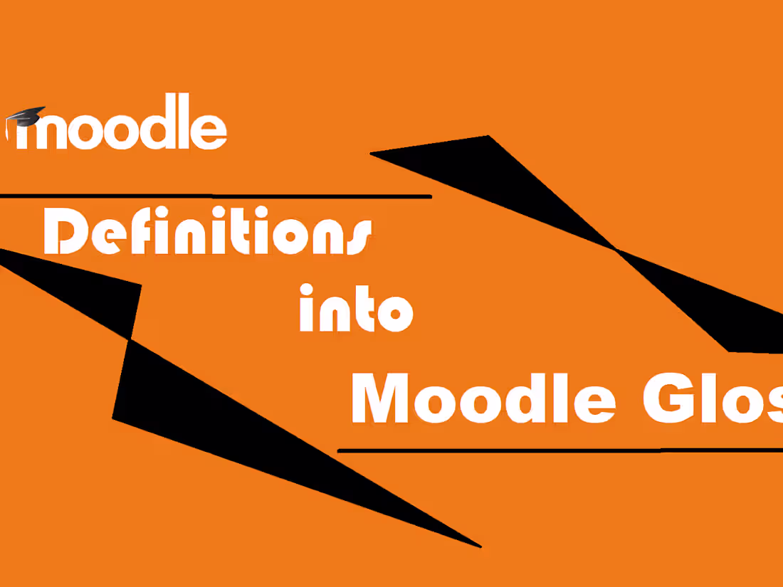 Cover image for Quickly export your definitions into moodle glossary