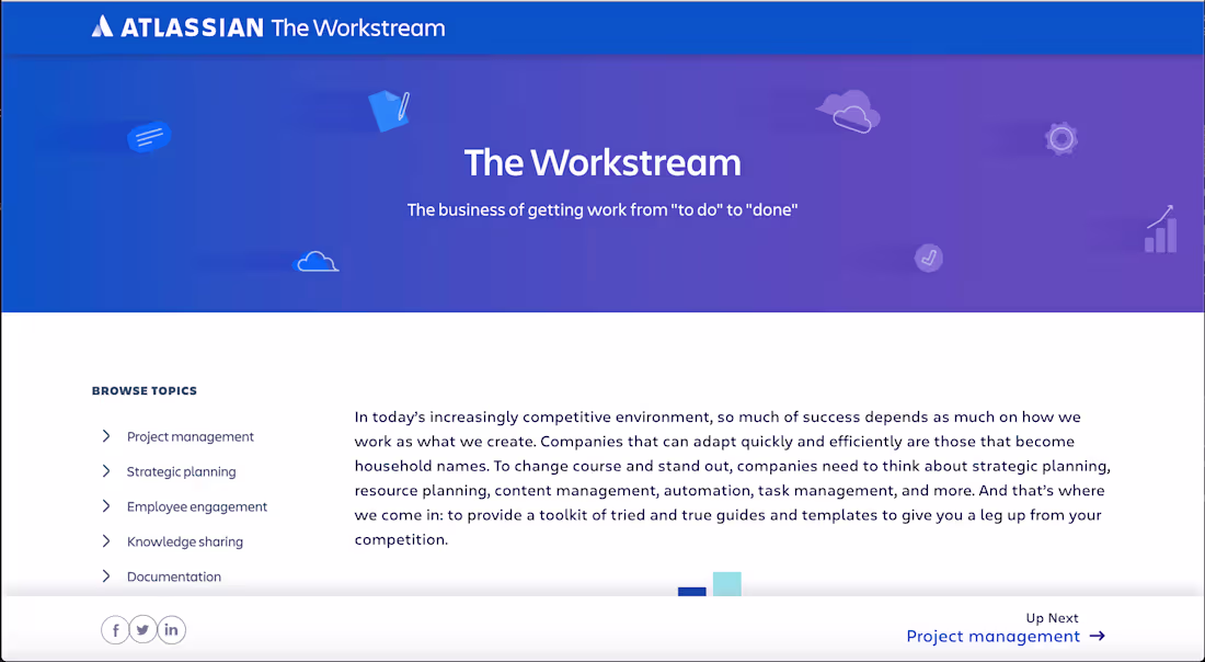 Cover image for SEO-driven microsite | Atlassian