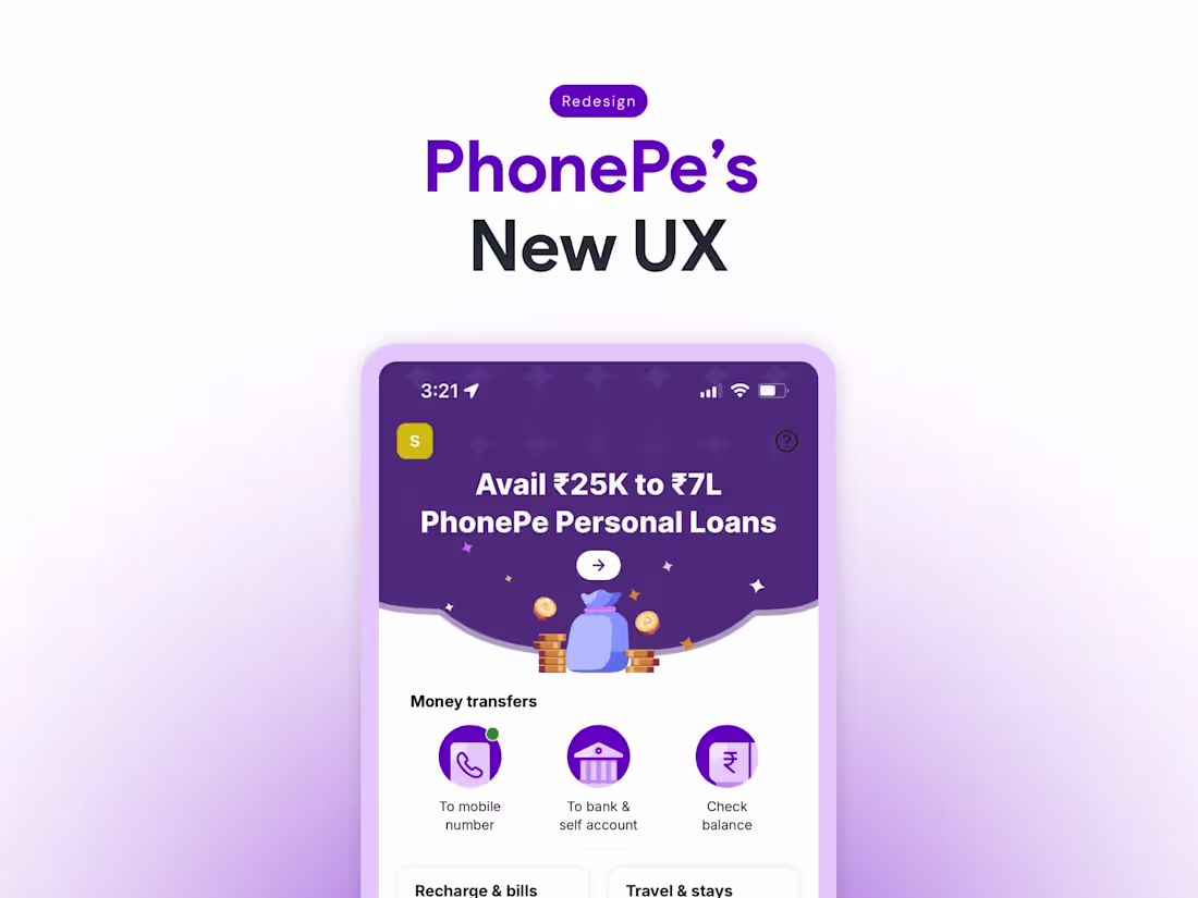 Cover image for PhonePe App UX Overhaul