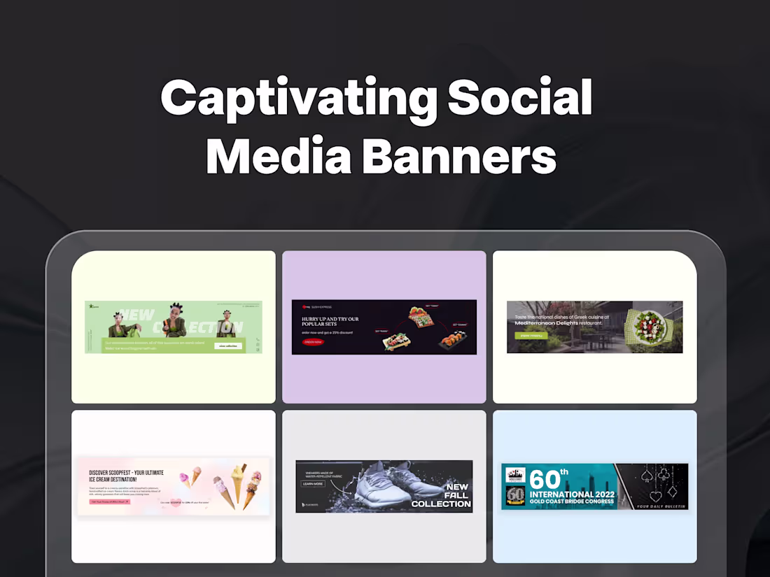 Cover image for Captivating Social Media Banners