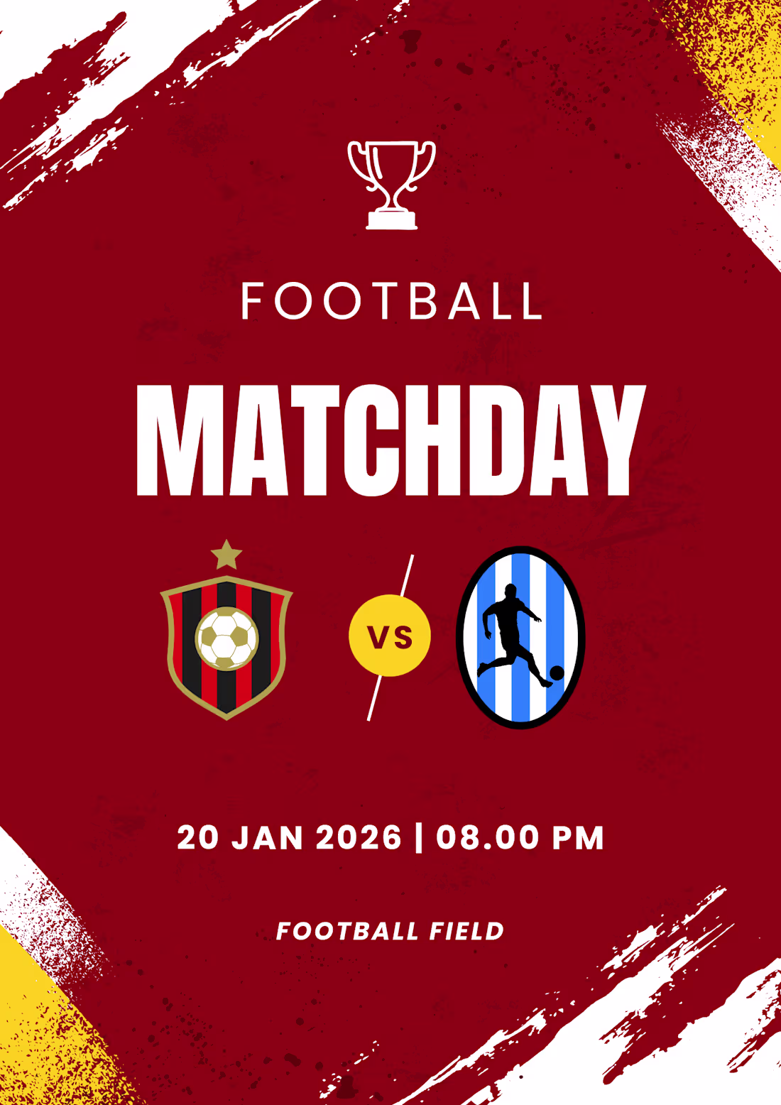 Cover image for Football Matchday Poster — A3