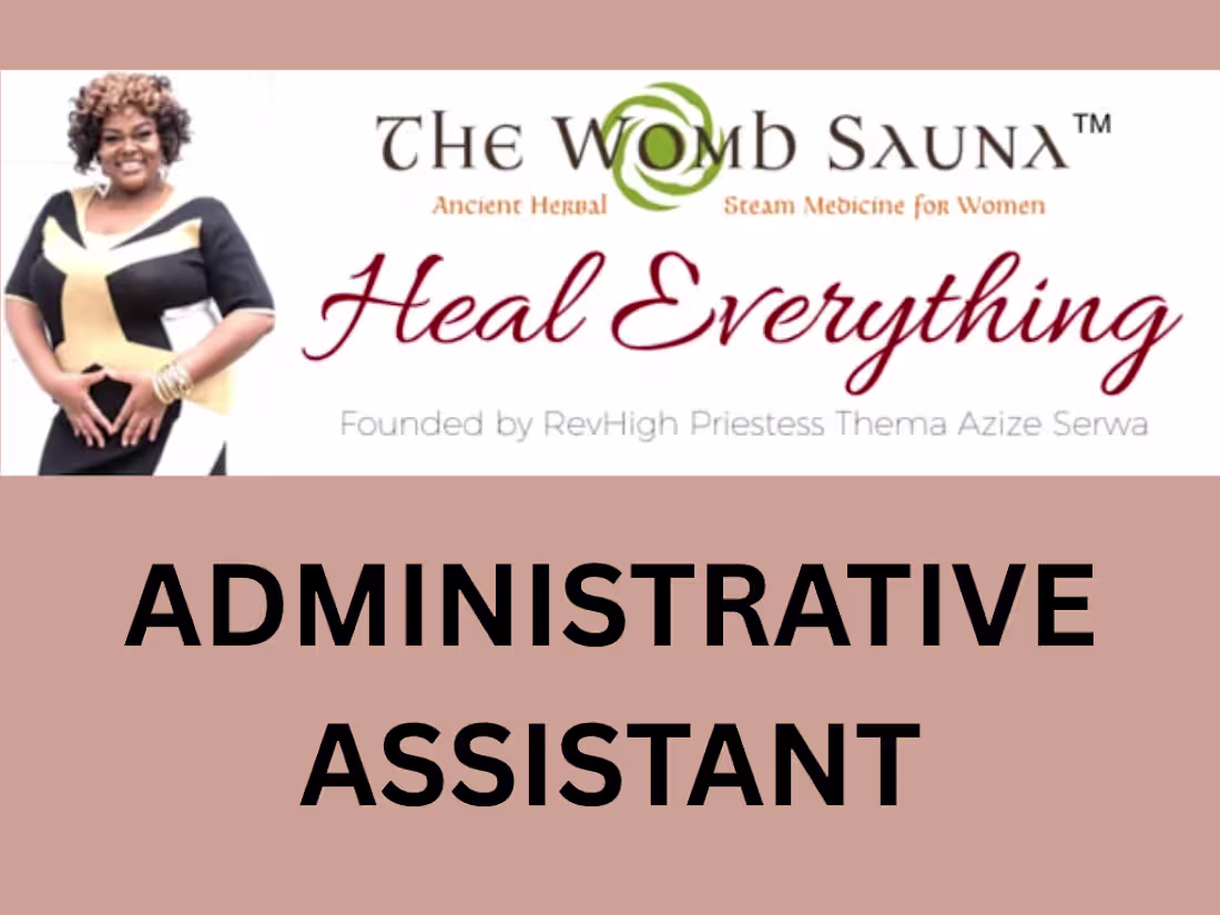 Cover image for Executive Administrative Support for The Womb Sauna