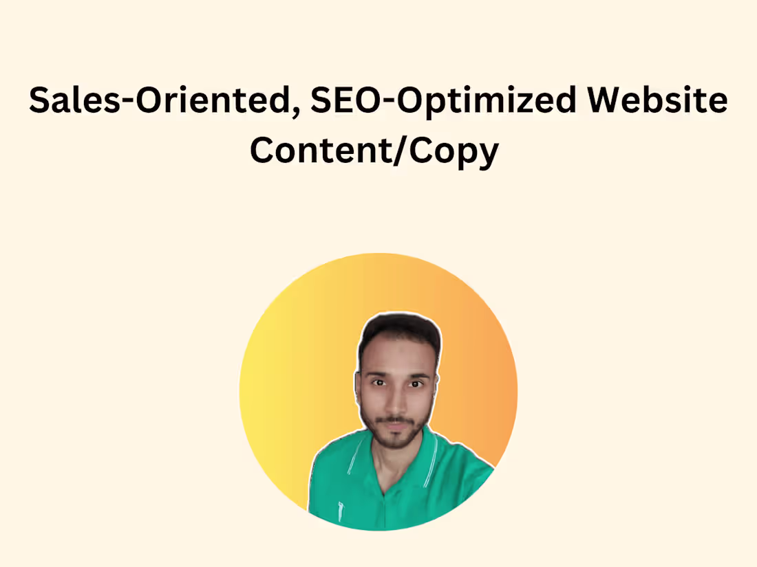 Cover image for SEO-Optimized Website Content Copywriting Services