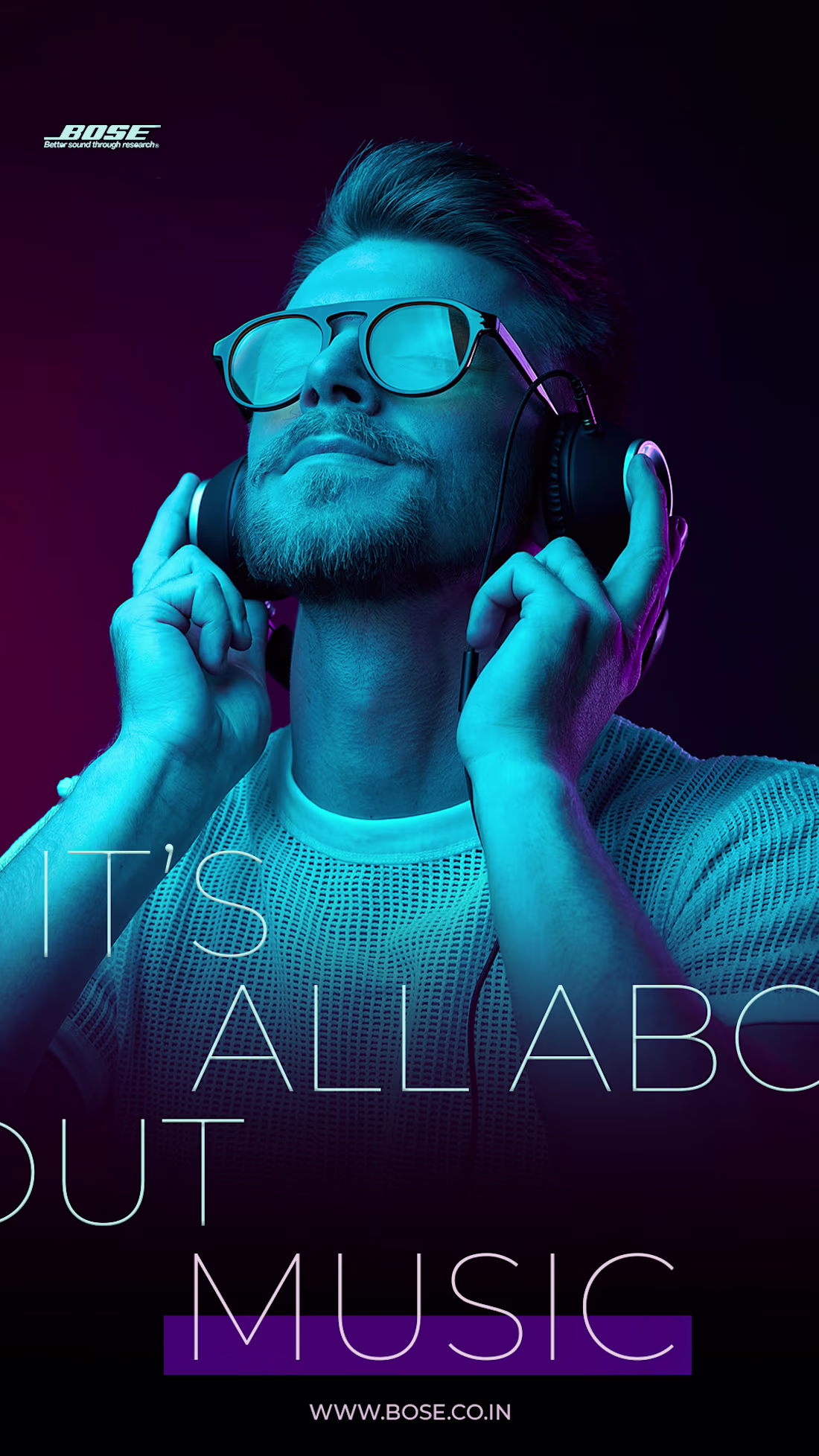 Cover image for BOSE MUSIC AD on Behance