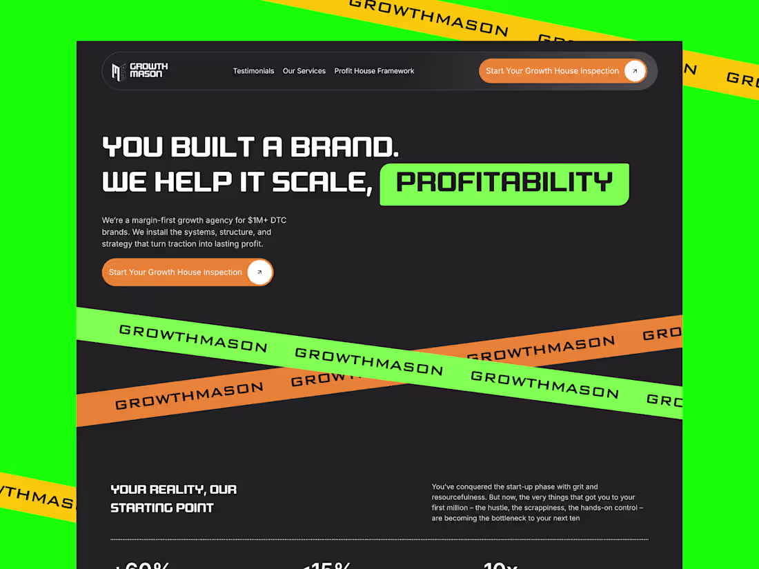 Cover image for Digital Marketing Website Design for Growth Mason