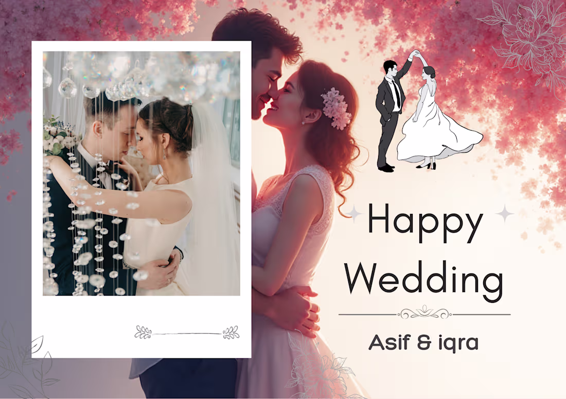 Cover image for Custom cards available — message me to order. Creative weddi...