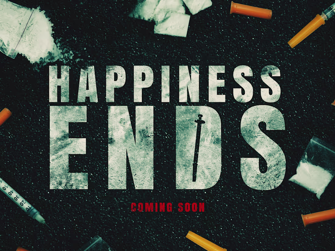 Cover image for Happiness ends