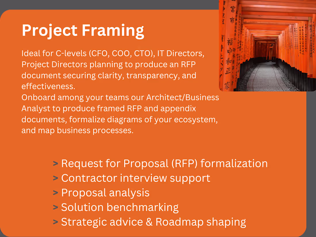 Cover image for Salesforce project framing : RFQ, Roadmap
