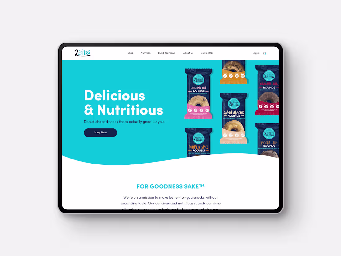 Cover image for 2Betties: Delicious & Nutritious Snack Rounds