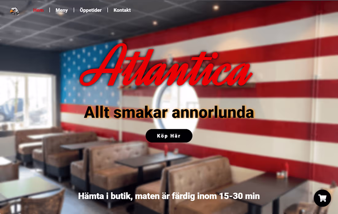 Cover image for Atlantica Restaurant Website