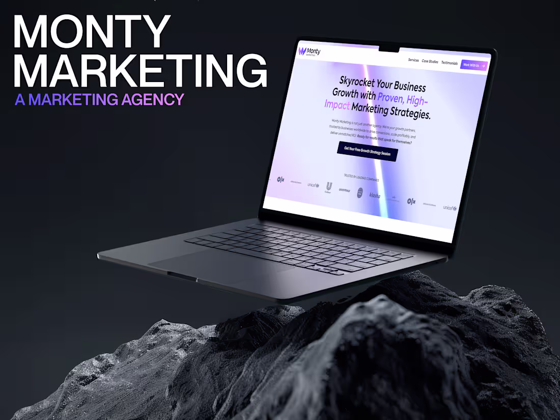Cover image for Monty Marketing Website Development