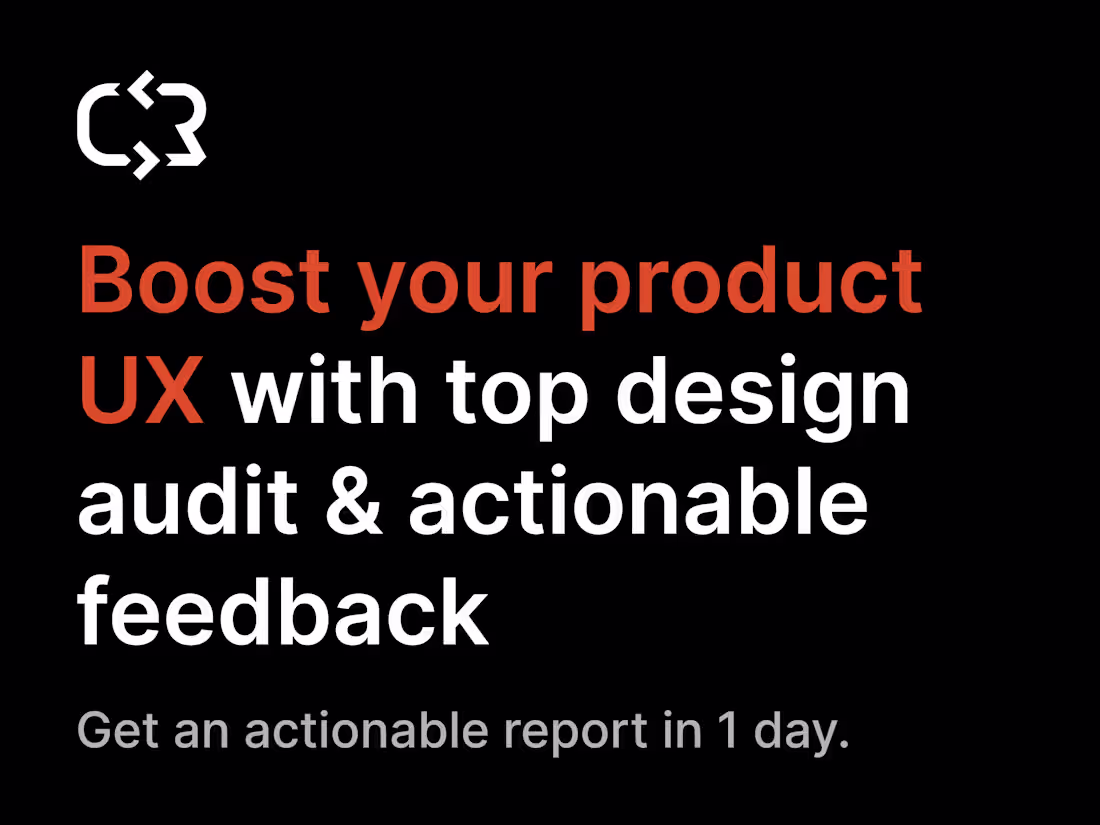 Cover image for A quick, effective & actionable design feedback for your product