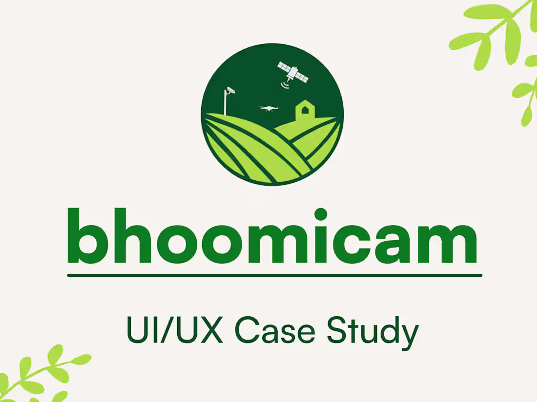 Cover image for Product Design Case Study: Bhoomicam