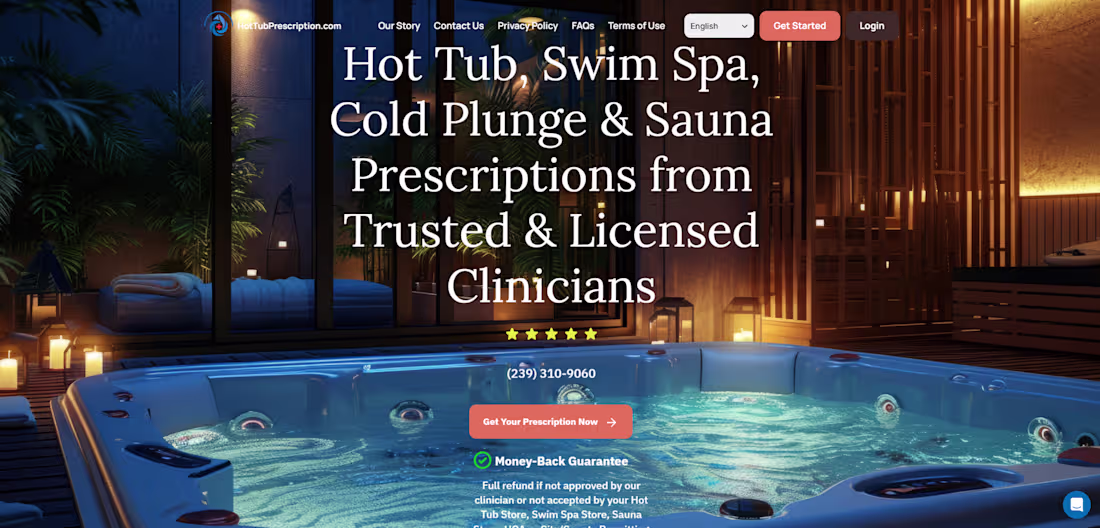 Cover image for Development of HotTubPrescription.com Digital Health Platform