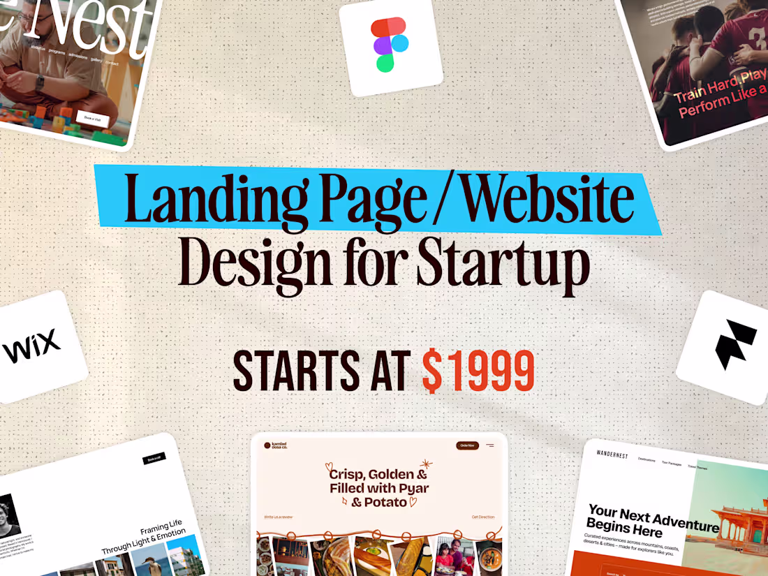 Cover image for Landing Page / Website  Design for your business/startup