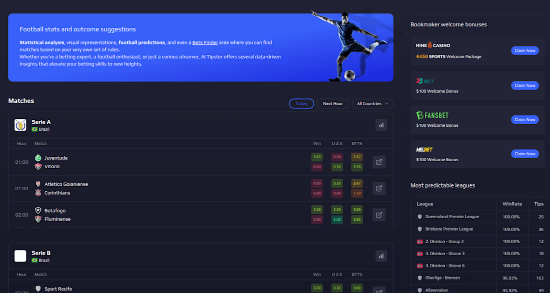 Cover image for Football Stats and Predictions platform