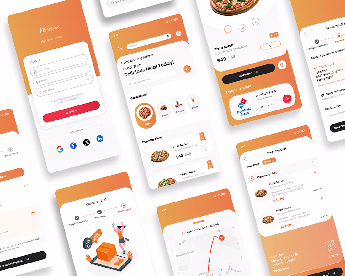 Cover image for Food Delivery App :: Behance