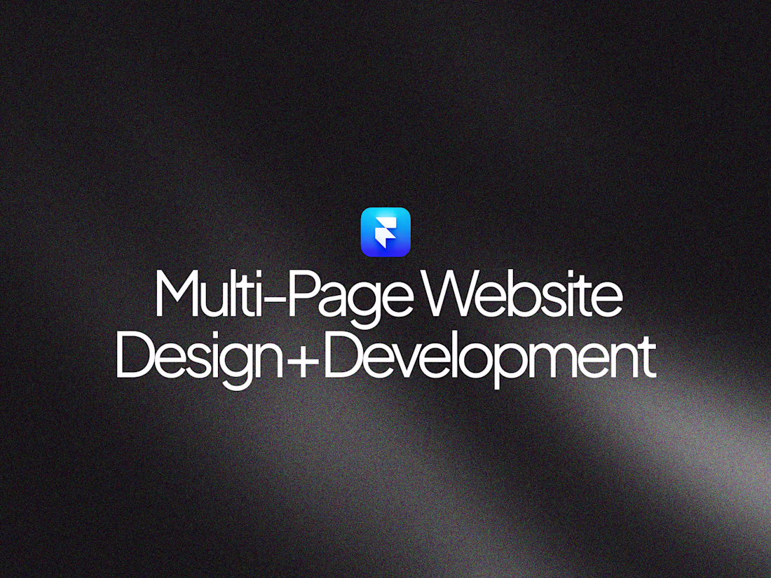 Cover image for Multi-Page Website Design + Framer Development 🌐