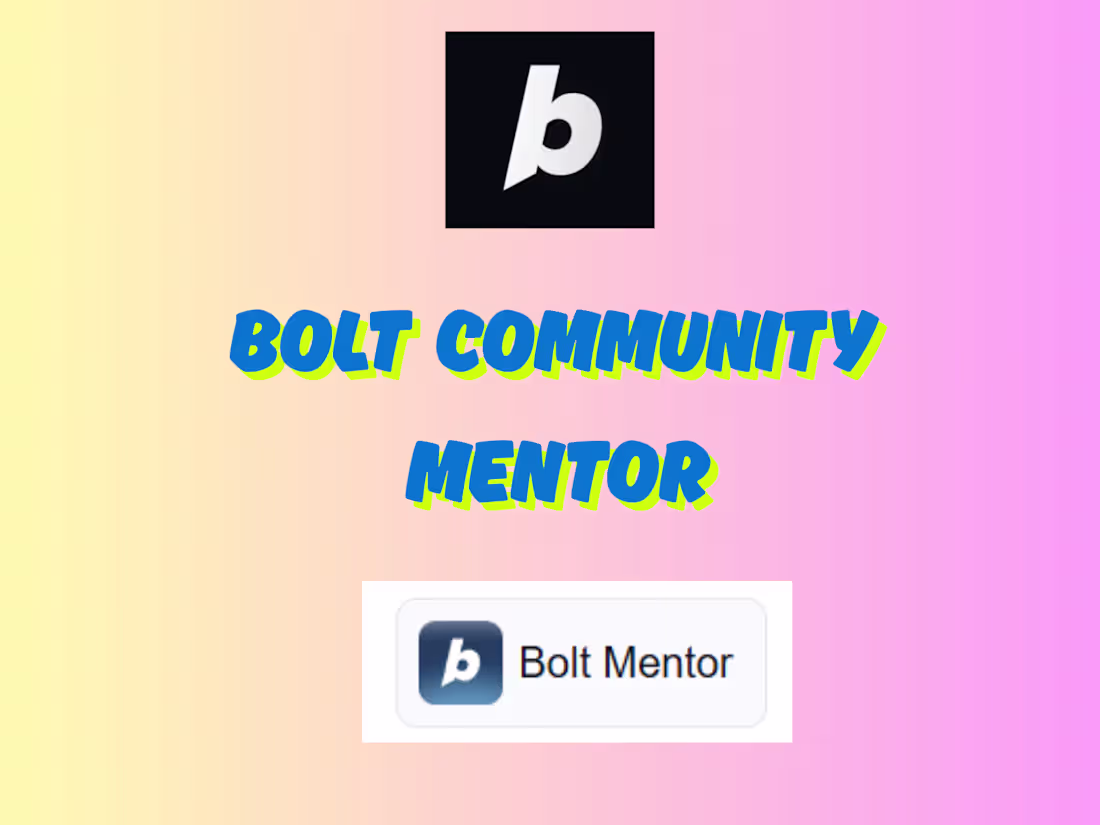 Cover image for Bolt Mentor Program