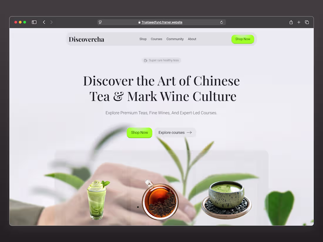 Cover image for Discovercha Premium Tea Culture Website Design