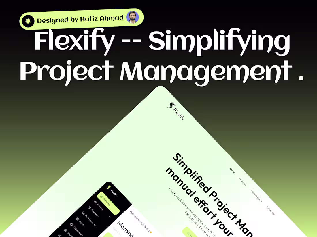 Cover image for Flexify Website and Web Dashboard Design