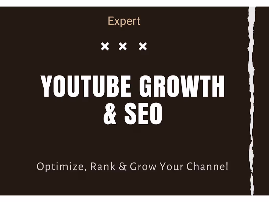 Cover image for I will manage and grow your YouTube channel with seo