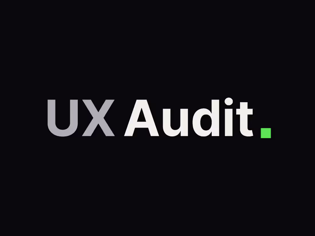 Cover image for UX Audit and Optimization (B2B SaaS Only)