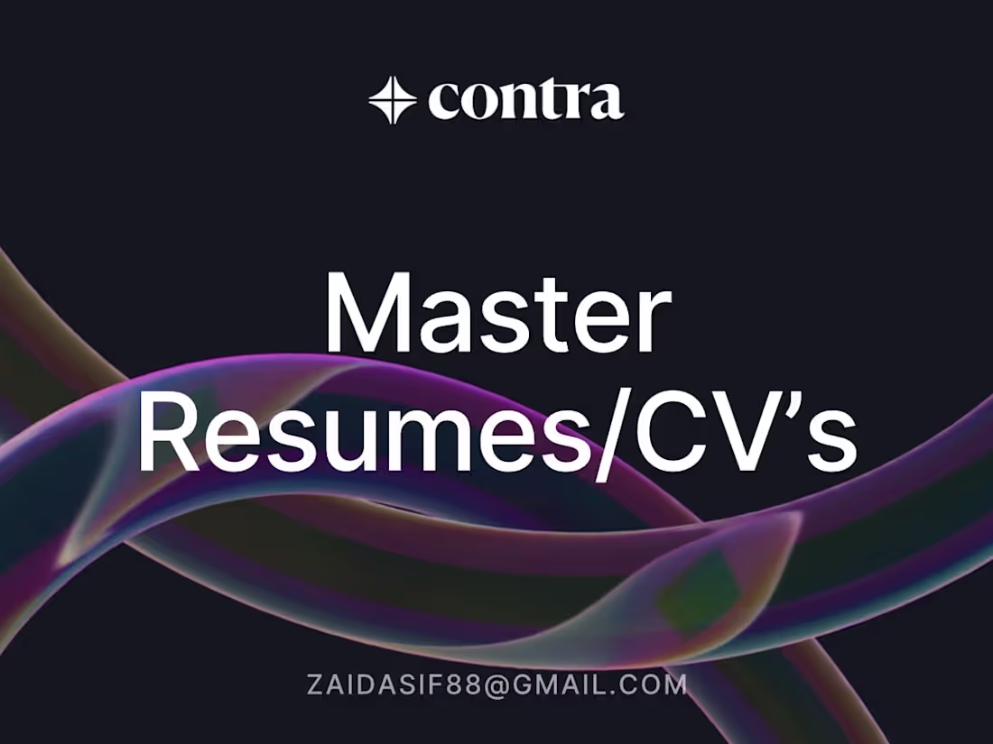 Cover image for Expert Resume/CV Writer & Editor: Crafting Your Career Success