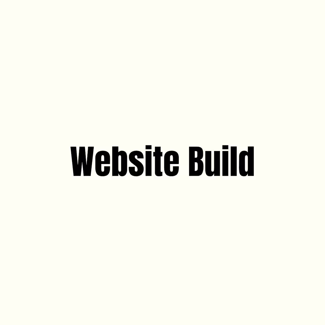 Cover image for Website Build