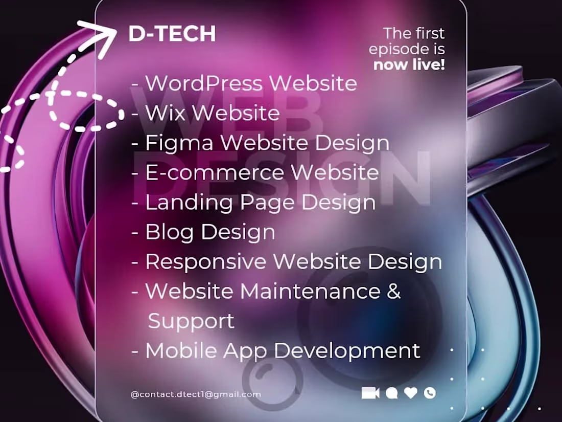 Cover image for Developed Responsive Figma Website with 3D animation
