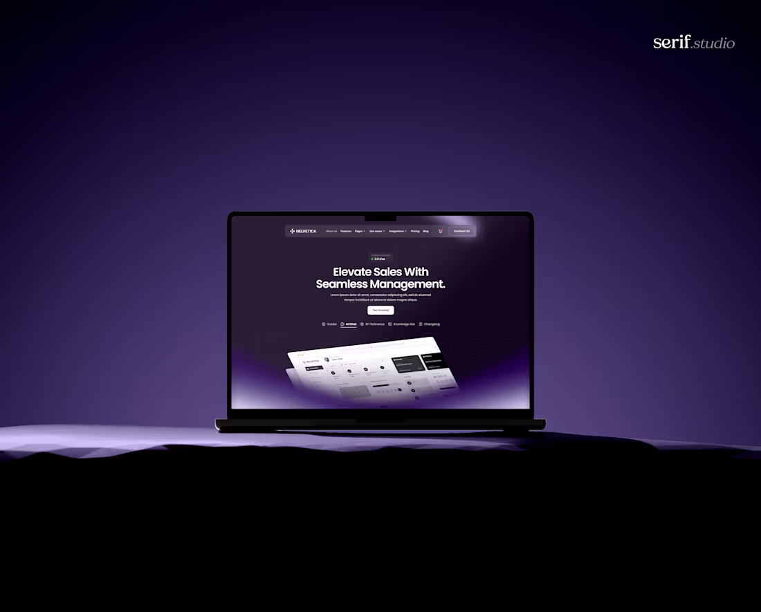 Cover image for Helvetica - Technology SaaS Website Design