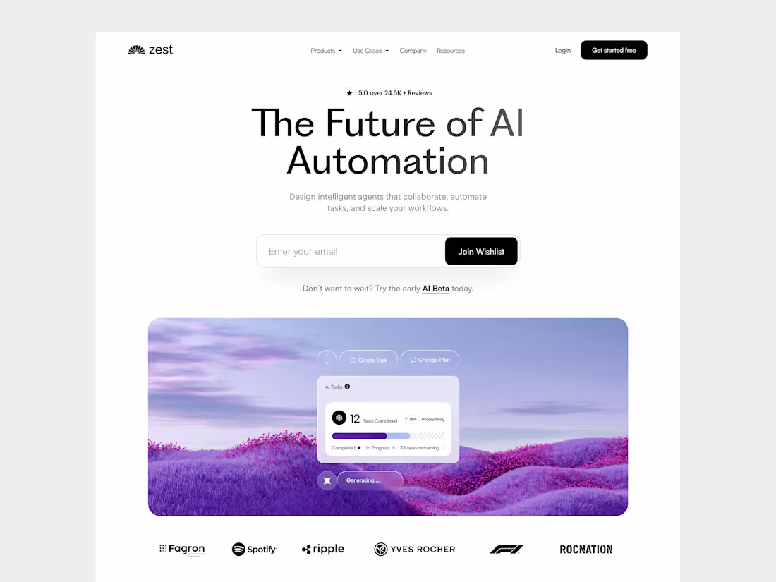 Cover image for AI - Landing Page Design