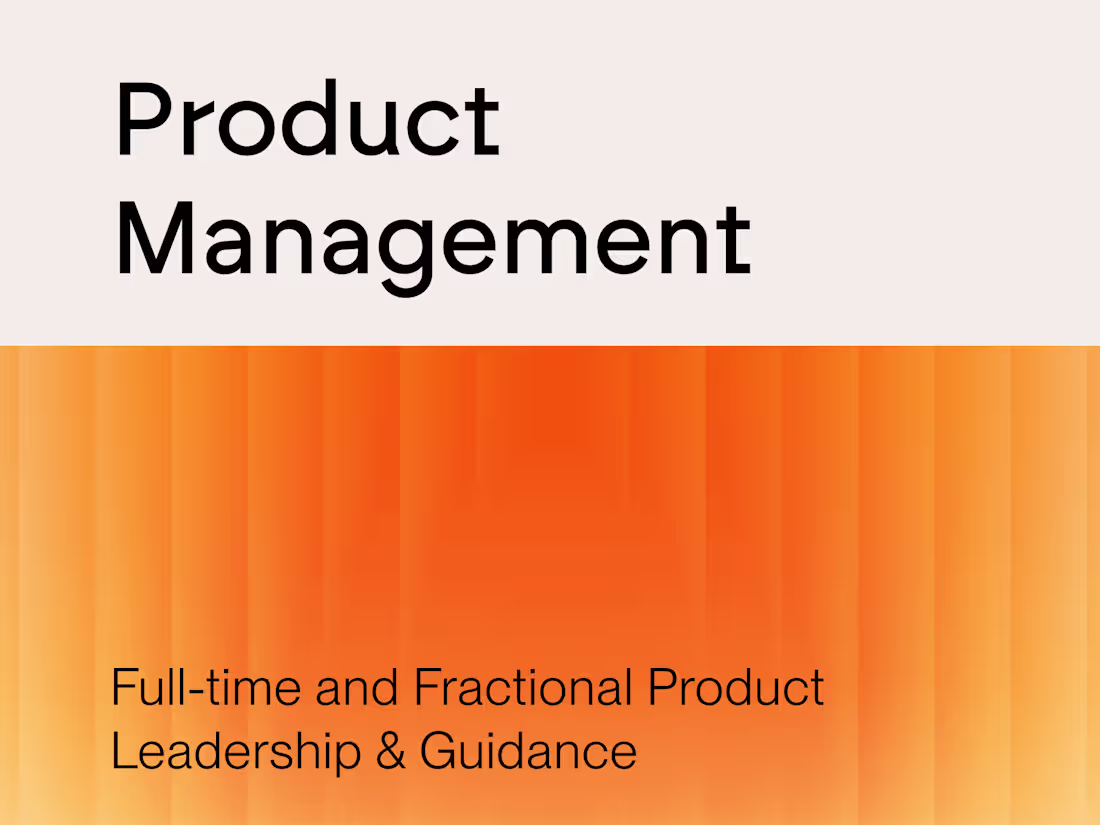 Cover image for Full-Time or Fractional Product Manager