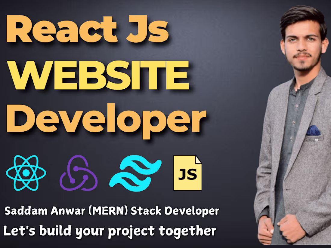Cover image for I will be your frontend web Developer in React Redux Tailwind