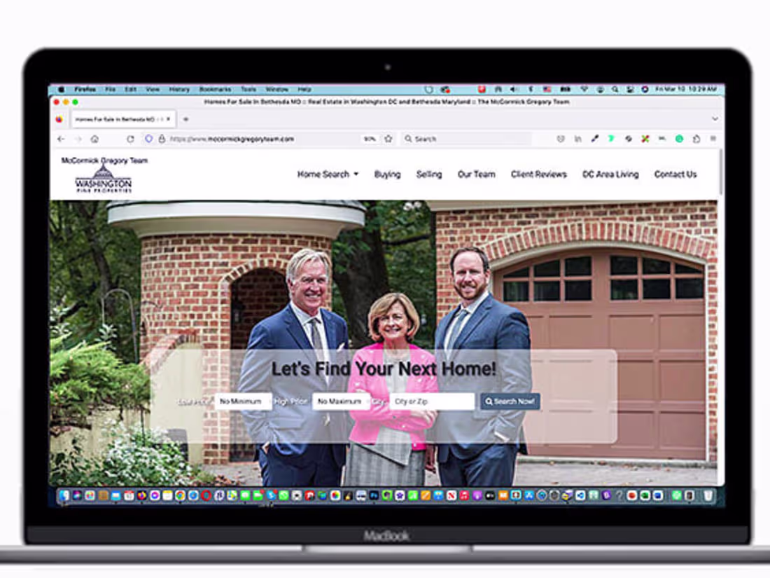 Cover image for Responsive site design for the McCormick Gregory Team
