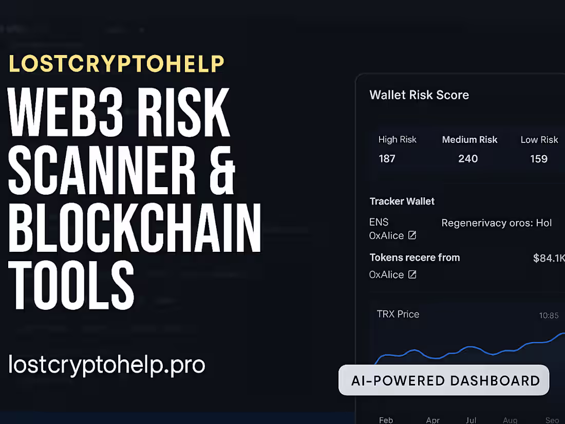 Cover image for LostCryptoHelp – Web3 Risk Scanner & Blockchain Tools