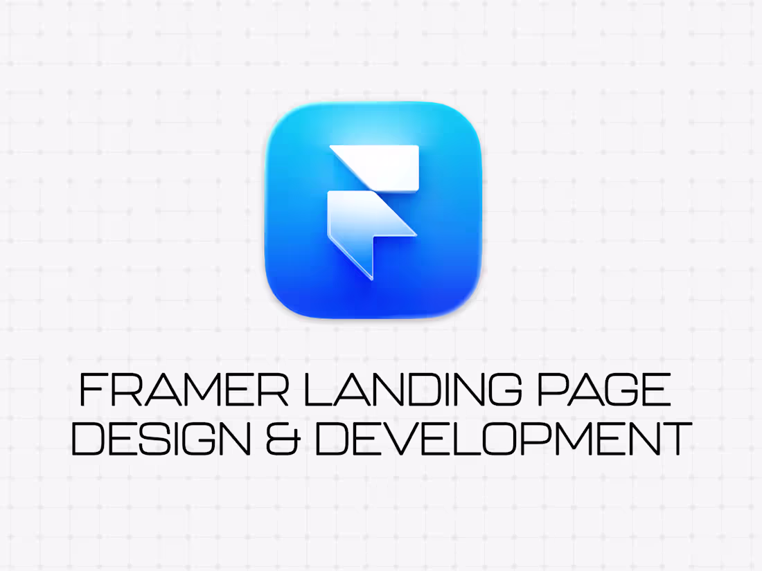 Cover image for Framer Landing Page Design & Development