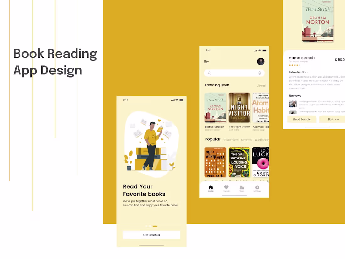 Cover image for Book Reading App Design