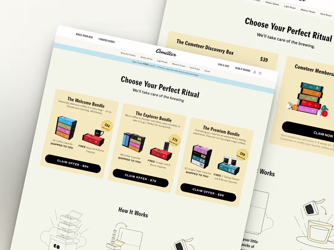 Cover image for Cometeer | Bundle Sections from Figma to Replo