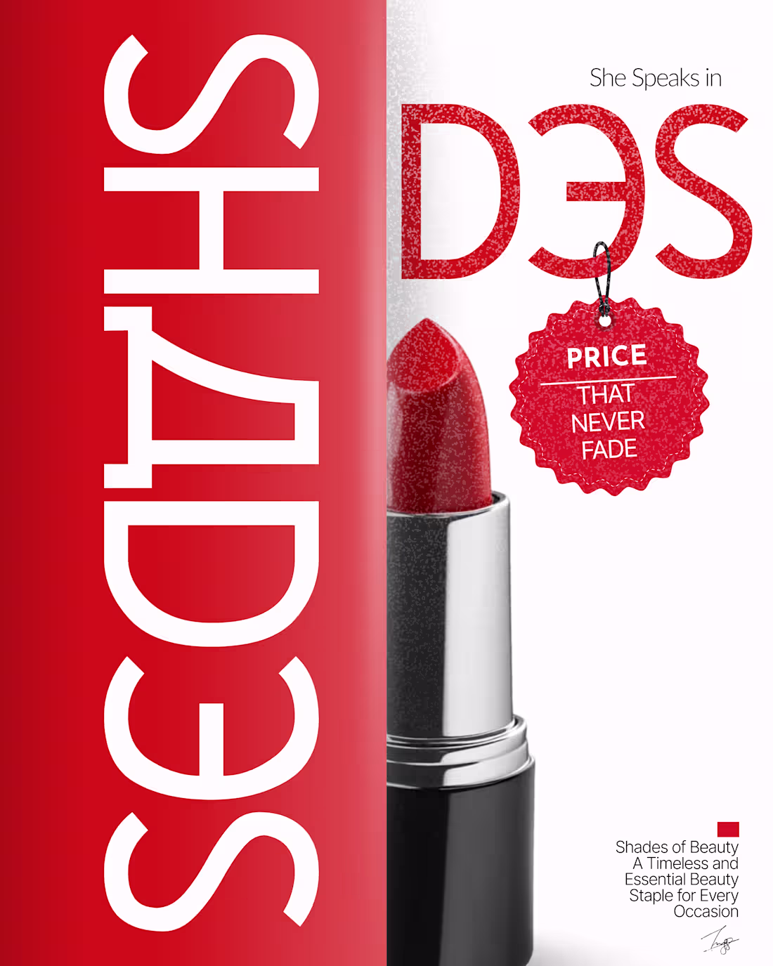 Cover image for Typography Exploration Clean and minimalist Poster for Lipst...