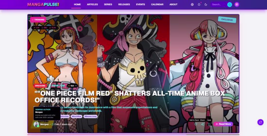 Cover image for MangaPulse - Anime & Manga News