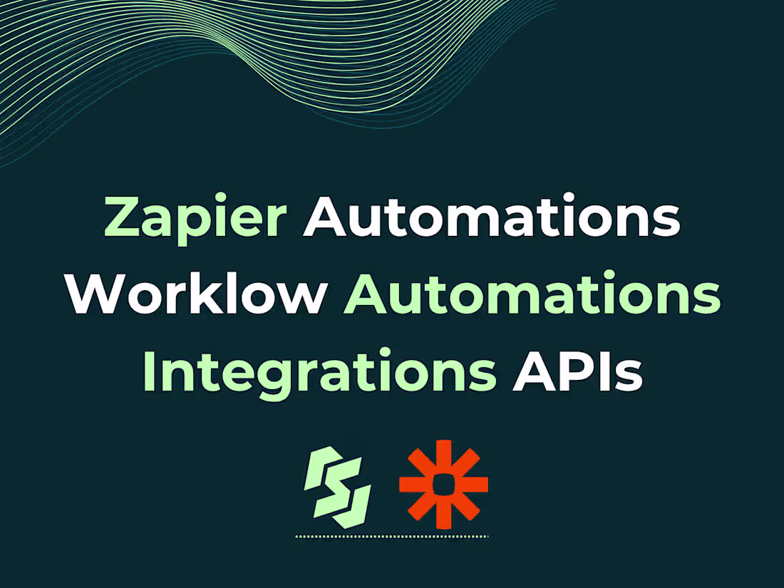 Cover image for Zapier Automations | Workflow Automations | Integrations | APIs