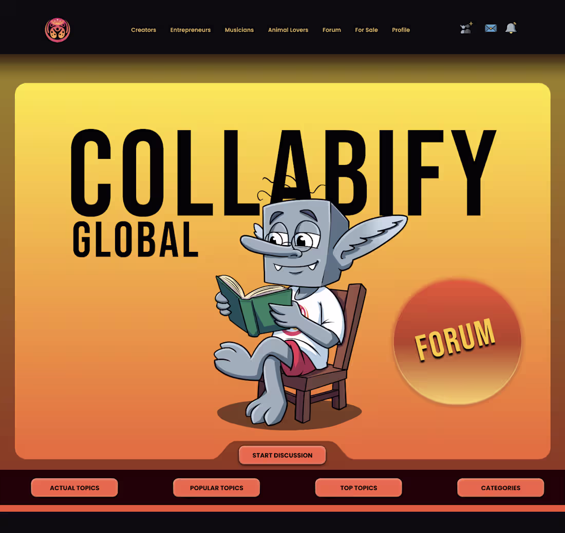 Cover image for UI/UX redesign for Collabify Global,